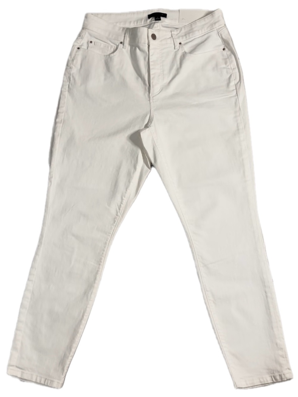 Ann Taylor Women White The Skinny Curvy Fit Jeans, Stretchy Fabric, Size 10, NWT